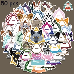 50pcs Cartoon therian Stickers Aesthetic Graffiti  Decals For Laptop Scrapbook Guitar Skateboard Vinyl Waterproof Stickers