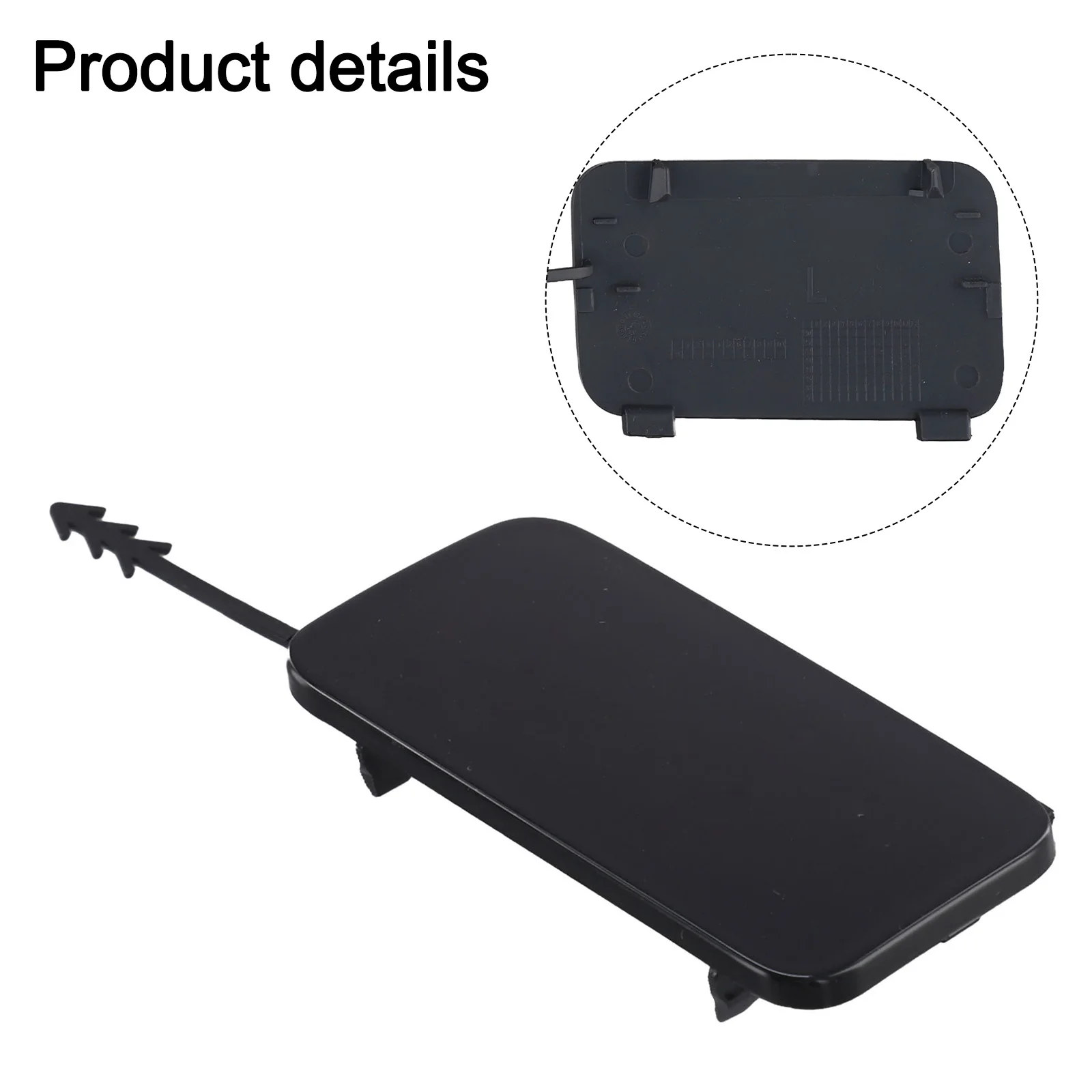 Abschleppösenabdeckung für hintere Stoßstange für Q5 2008 2017, Ersatz-Abschlepphaken-Abdeckung, Teilnummern 8R0807449, 8R0807450