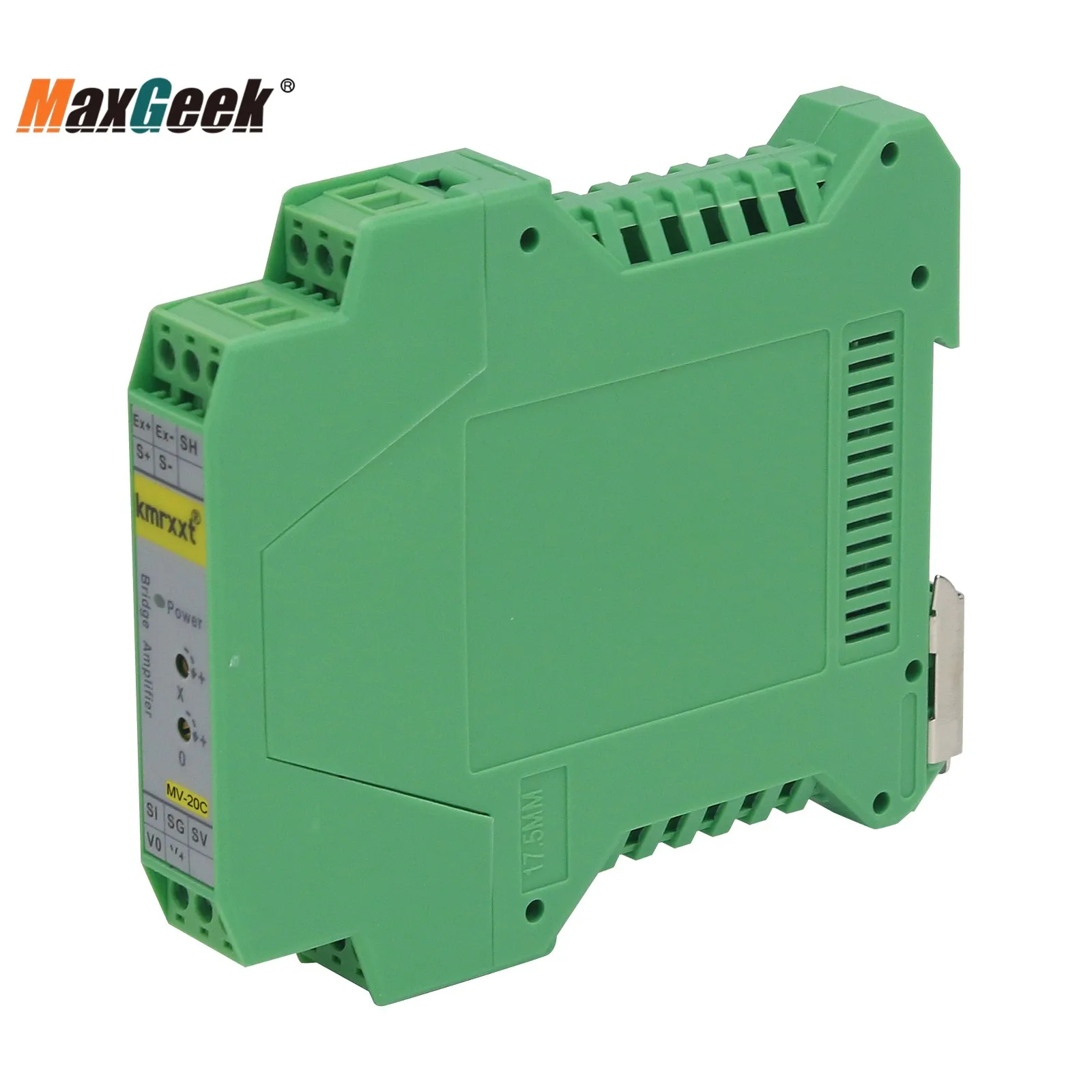 Maxgeek MV-20C 0-20mA ±10V Strain Gauge Bridge Amplifier Industrial-grade Precise Isolated Bridge Amplifier