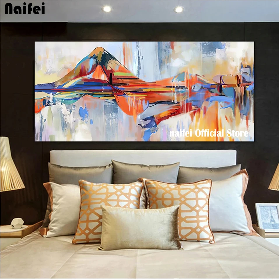 DIY Diamond Painting Embroidery Abstract Colorful Lord Buddha Painting Laminas Decorativas Pared Cuadros Modern Home Decor