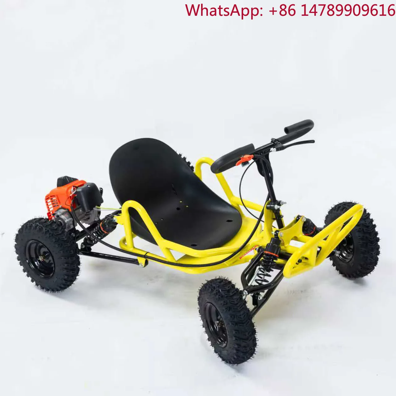 Karts de course YLC Mini Crazy Racing Drift pour adultes et adolescents, moteur 2 temps 63,3 cm³, 35 km/h, refroidissement par air, buggy tout-terrain CRKCI