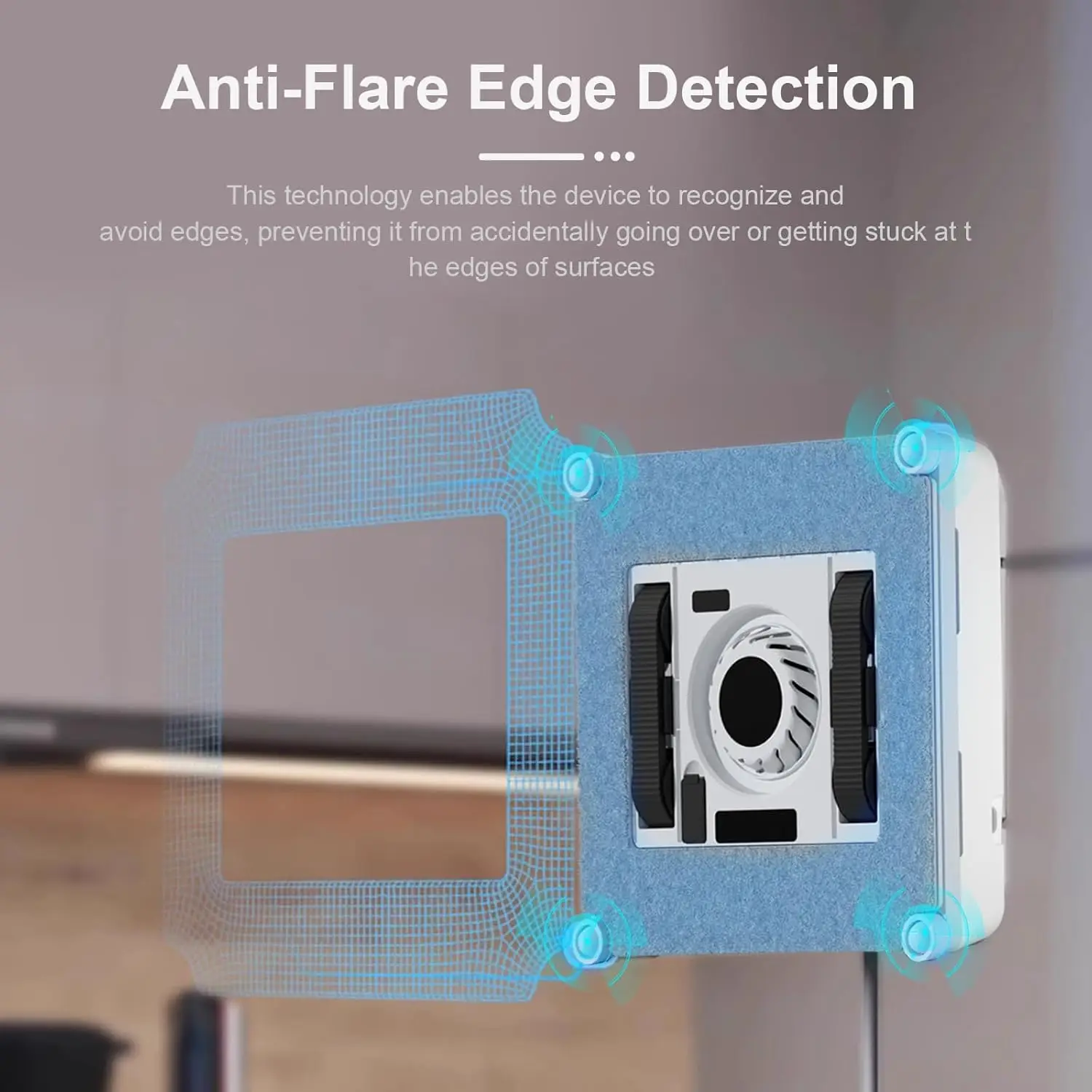 Smart Window Cleaning Robot - Dual Water Spray, Remote Control, High Suction Power, Wet/Dry Cleaning, Indoor/Outdoor Use