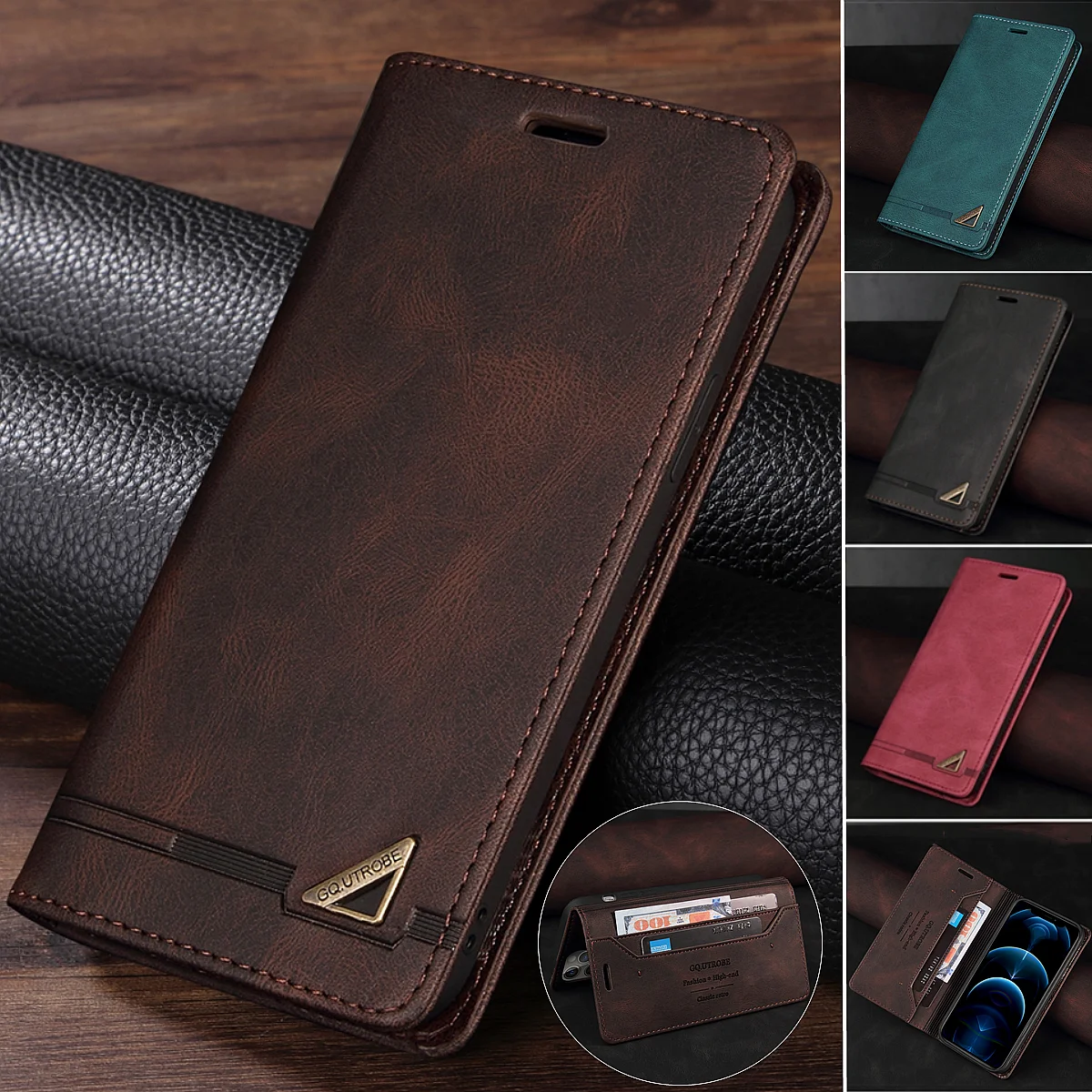 Flip Leather Case For Xiaomi RedMi Note 13 14 Pro Plus 5G 13C 12S 12C 11A Mi Poco X6 M6 F5 Pro 4G Anti-theft Brush Wallet Cover