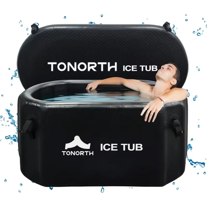 Inflatable Portable Ice Bath Tub, Foldable Cold Plunge with 2-Year Warranty for Home Spa