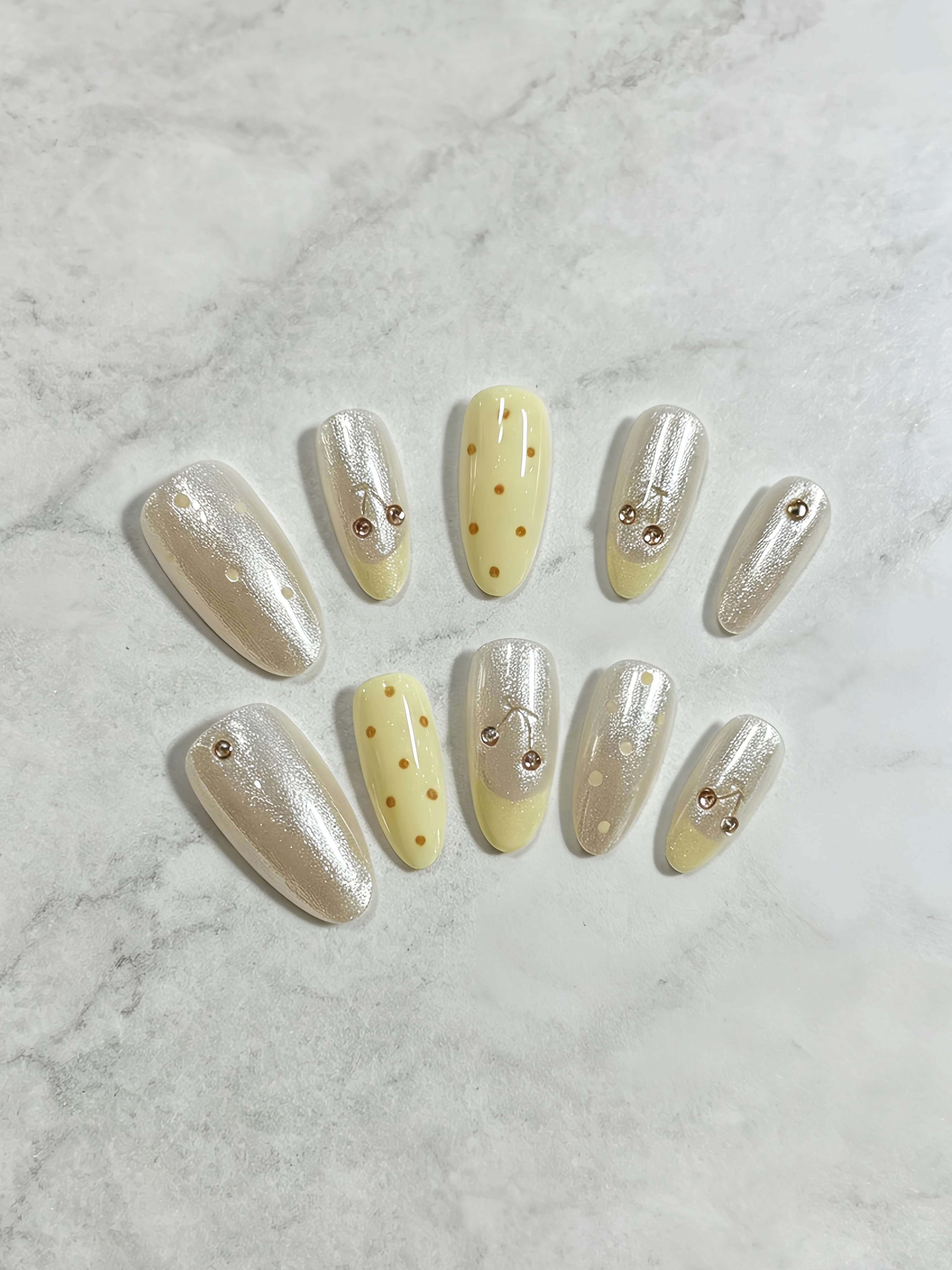 10-teiliges Set mandelförmiger – Nail Art Simple Elegant Bewertung und Preis