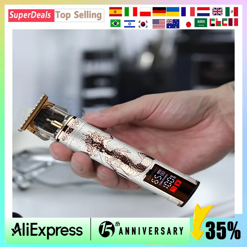 Neue Professionelle Elektrische Rasierer für Männer Rasierer für Männer Mäher Bart Trimmer Barber Rasieren Maschine T9 Haar Clipper Dropshipping