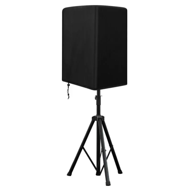 Waterproof Polyester PA/DJ Speaker Stand Covers UV Protection Dustproof Outdoor Cover for 15 Inch Powered 210D Oxford Cloth