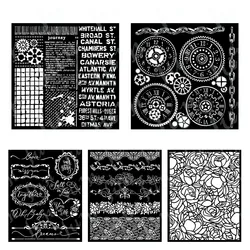 Forever Rose Pattern Layering Stencils for DIY Scrapbooking Photo Album Decoration Embossing Paper Cards Coloring Folder