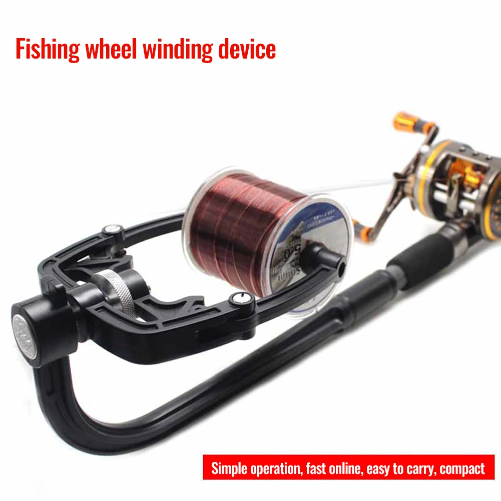 Fishing Line Spooler, Portable Free Adjustable Fishing Line Winder Eliminate Rope Kinks, Easy Take-up Machine For Spinning Reels