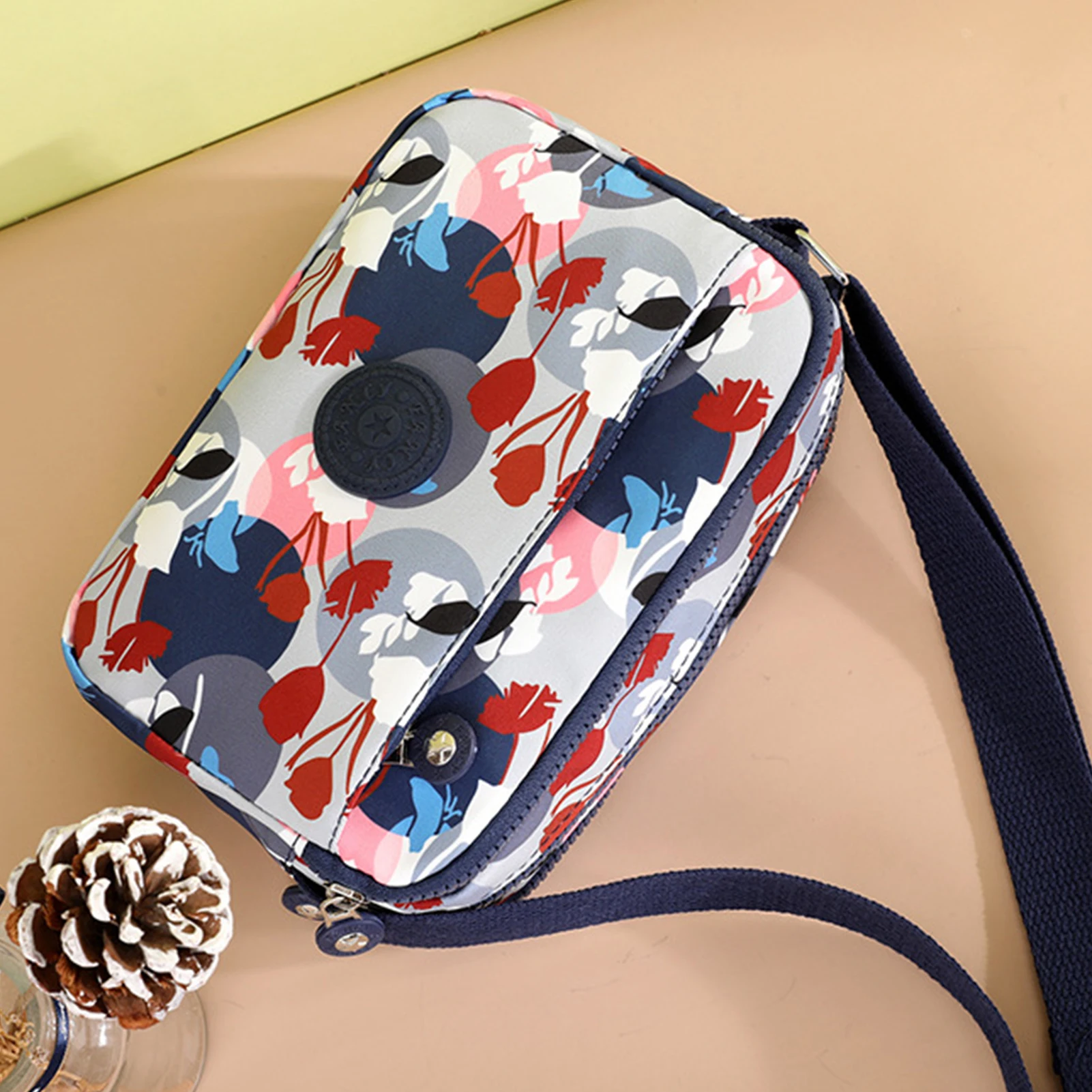 2024 New Women Canvas Messenger Bag Waterproof Multicolor Lightweight Phone Bag Large Capacity Crossbody Bag Shoulder Bag