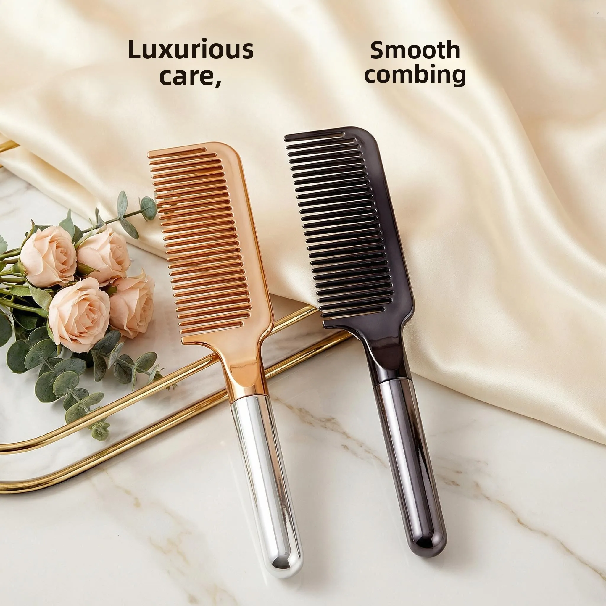

Detangling Smooth Hair Comb Korean Brand Adjustable Handle for Damaged Hair Home Use Long Thick Permed Hair Brush