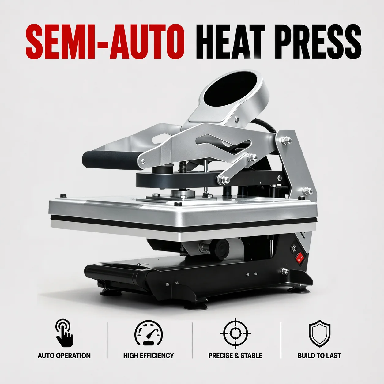 New Design 16x20 Semi Auto Ope - Heat Press Machine recension och pris