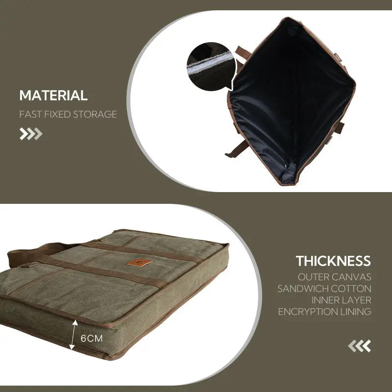 

Outdoor camping canvas durable waterproof heavy-duty storage bag travel folding camping tool table bag
