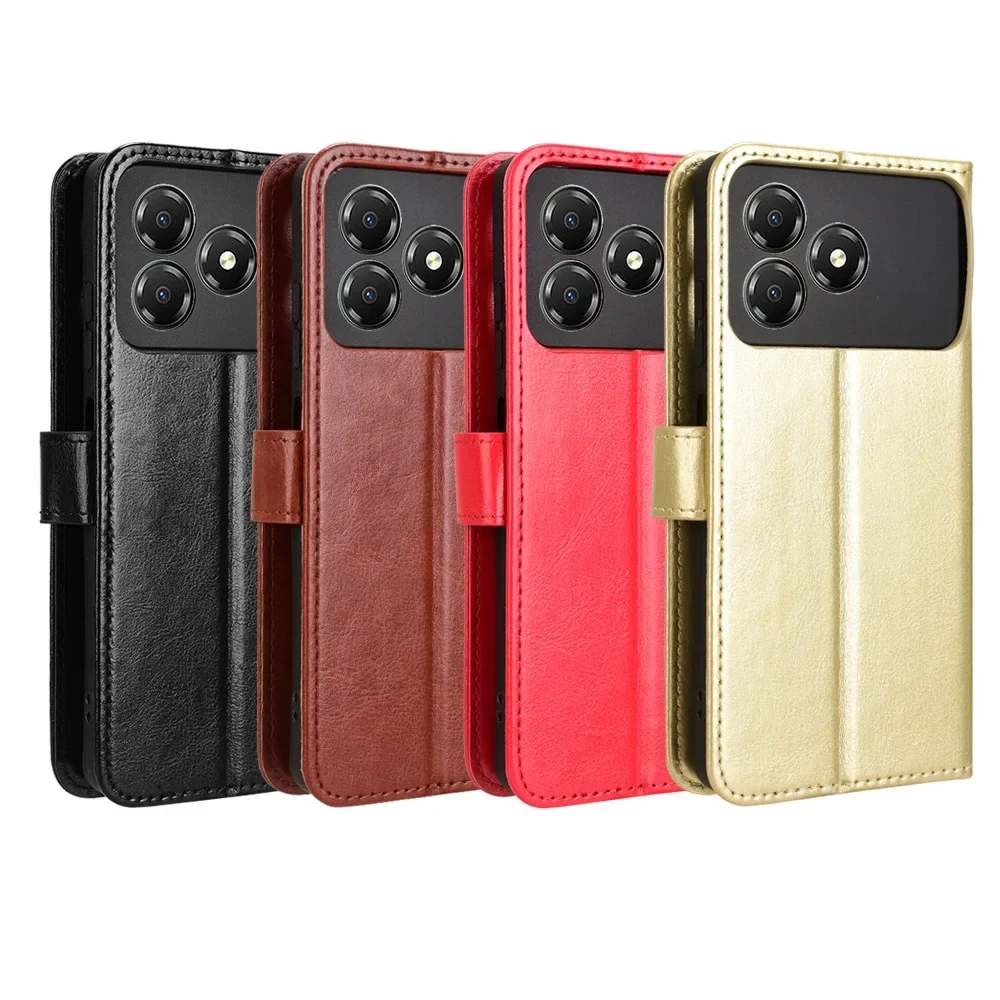 

Skinlee Flip Case For ZTE Blade A36 4G Card Slot Bag Stand Magnetic Leather Cover For ZTE Blade A36 4G Wallet Shell