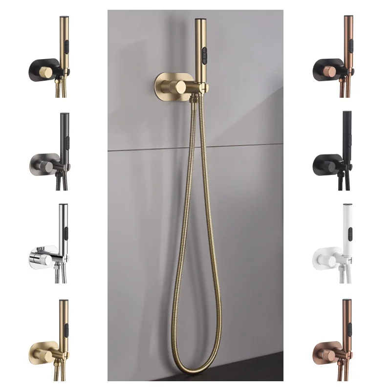 

High quality Bidet faucet Portable Bidet Sprayer Brass Bathroom Toilet Faucet Hot Cold Water Bidet Mixer Bathroom Shower Head