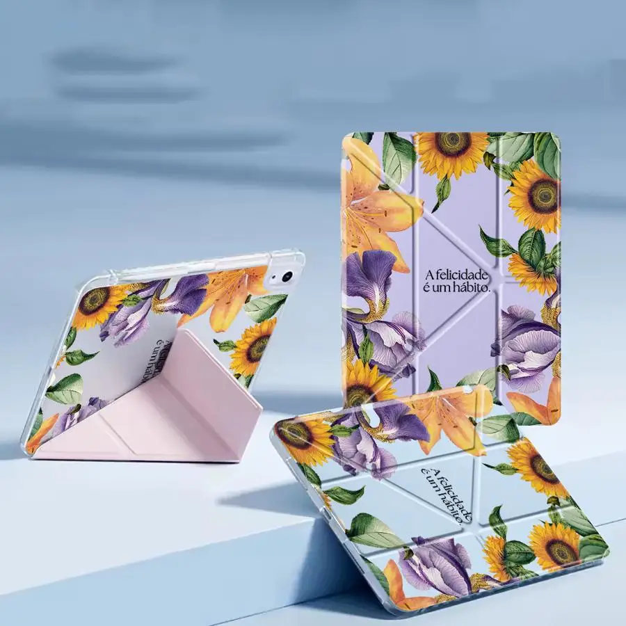 

Holder Cover Tablet Case For iPad Air 4 5 M3 M2 M4 11inch Mini 6 7 Pro 11th 10th 9th 8th 7th 12.9inch 2025 Y-Fold Fashion