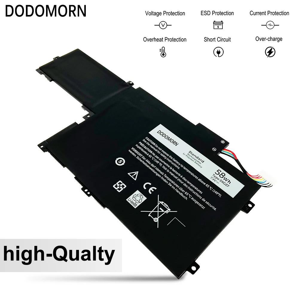 Imagem -03 - Dodomorn-bateria do Portátil para Dell Notebook Substituir Peças Dell Inspiron 7437 N7437 14hd2608t 14hd1508 14 7000 P42g001 0c4mf8 5kg27