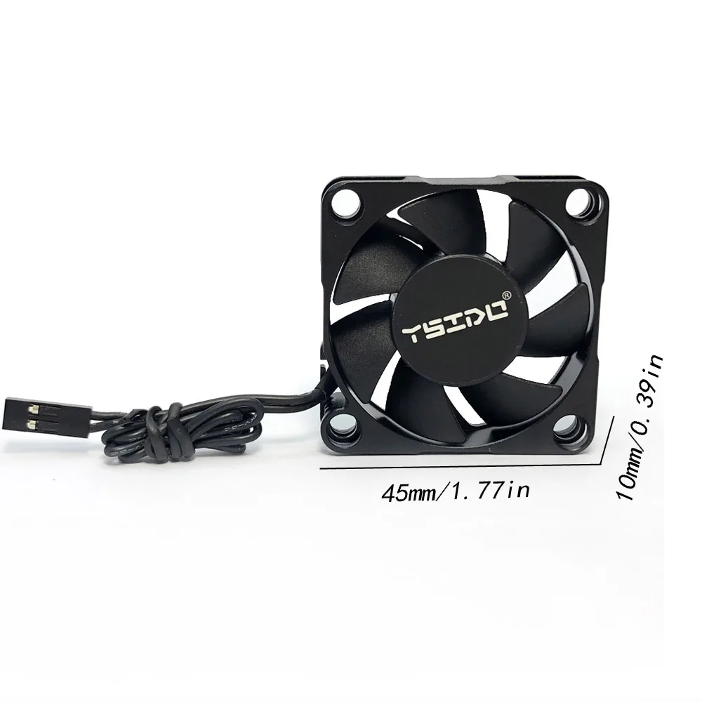 YSIDO RC 30/35/40/45mm Fan Warmteafvoer Koelventilator voor RC Crawler 1/12 1/10 1/8 1/7 Motor Borstelloze/Geborsteld ESC RC Auto
