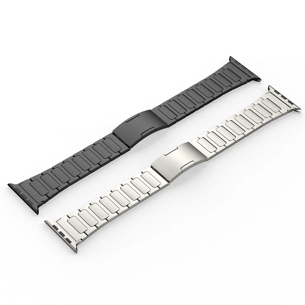 Real Titanium Strap For Apple Watch Ultra 49mm Supper Light 60g Watchband For iWatch 8 7 6 5 4 SE, Titanium Color Wristband