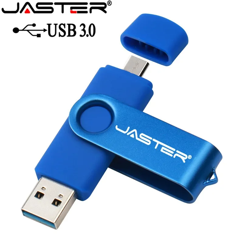 JASTER USB 3.0 OTG USB Flash Drive pendrive for Android Smart Phone 64GB 32GB 16GB 8GB Metal OTG USB memory stick 4GB U disk