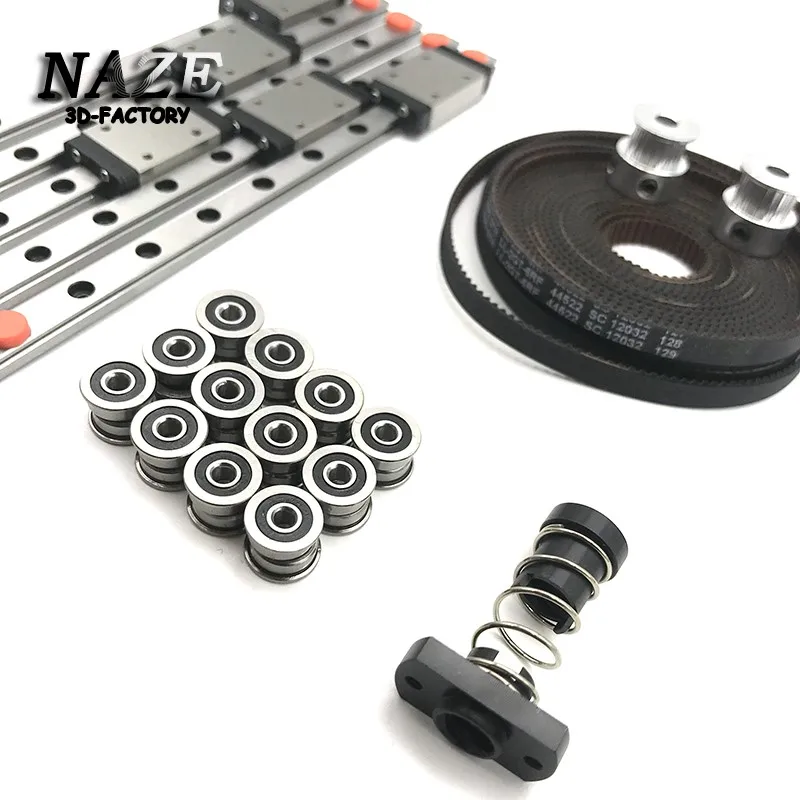 Imagem -05 - Naze 3d V0.1 V0.2 Movimento Conjunto Gt2 Ll2gt rf Cinto Aberto 2gt 20 Dentes Polia F623-rs Rolamento t8 Flange Porca mm Chumbo para Voron0.1 0.2