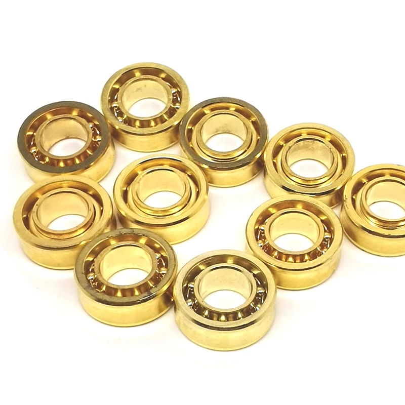 8 PCS R188 KK Bearing Speed Responsive Bearings Gold-Plated Steel R188 U Groove For Yoyos Models