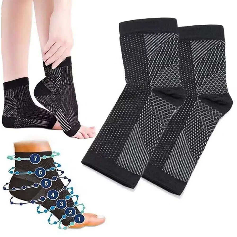 1 Pair Compression Socks Breathable Men Women Sports Socks Foot Compression Socks Foot Angel Ankle Sock Sleeve Sock Foot Brace