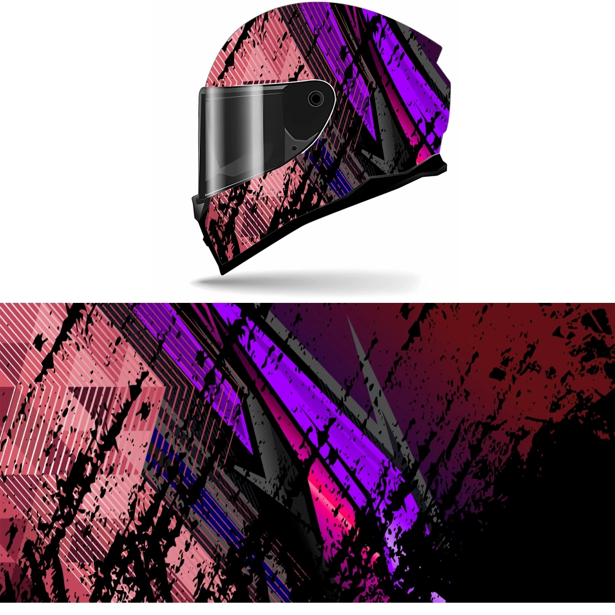 

Color splash ink graphics Motorcycle Helmet Stickers Self Adhesive Racing Custom Helmet Decal Wrap Vinyl Decal Stickers