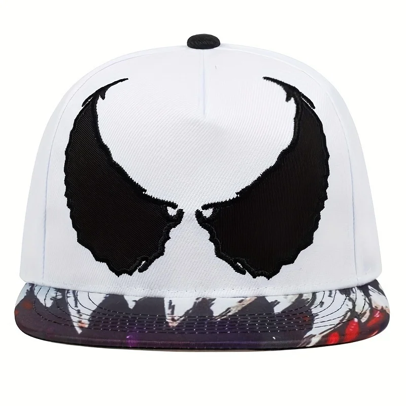 Unisex Personality Ghost Expression Embroidery Hip-hop Hats Spring Outdoor Adjustable Casual Baseball Caps Sun Hat
