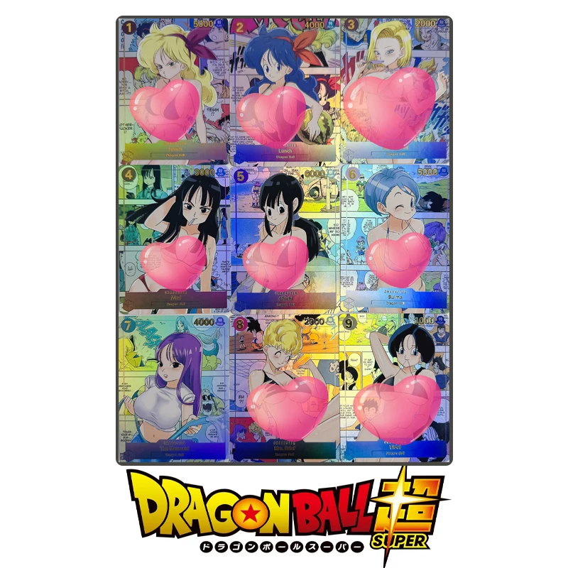 

Anime Dragon Ball Diy Homemade Card cartoon character Videl Launch Karin-sama Bulma Collectible card toy Christmas birthday gift