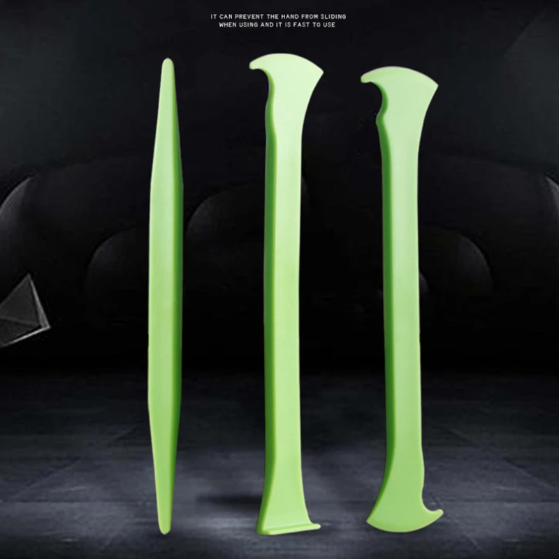 3Pcs Vinyl Auto Wrap Tool Kit Micro Stick Rakel Ecke Schaber Film Cutter Für Fenster Tönung Kurven Slot Tucking