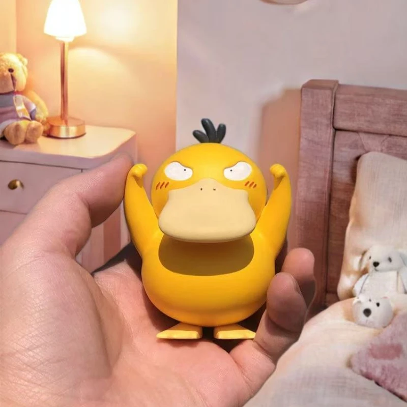 Figurka akcji Pokemon Anime Psyduck, urocze zabawki, figurki w wersji Q, dekoracja na biurko do samochodu, model, prezenty urodzinowe dla dzieci, kolekcje