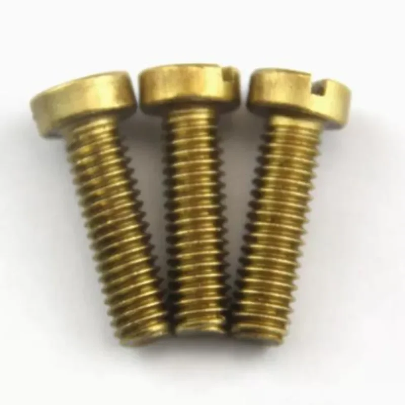 Tornillo de cabeza de queso ranurado de latón DIN84 Tornillo de latón GB65 M2 M2.5 M3 M4 M5 M6 M M1 M1.2 M1.4 M1.6 M2 M2.5 M3 M4 M5 M6 M8