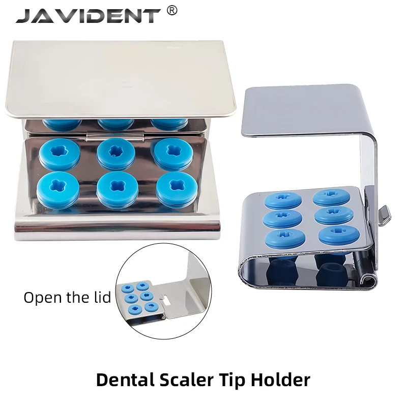 1Pcs Dental Scaler Handpiece Ultrasonic Working Tip Holder Implant Bone Drill Stainless Steel Sterilization Box
