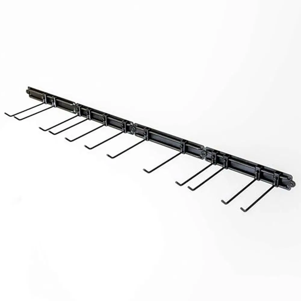 Adjustable Heavy Duty Steel Garage Tool Storage Rack Wall Mount Organizer System Yard Tools Shovels Rakes Brooms Mops Chairs