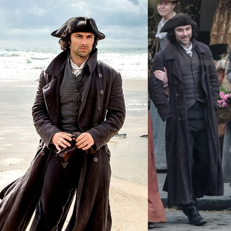 Cosplaydiy Ross Poldark Costume 18th Century British Mens Cosplay French England Prince Military Suit BBC Poldark Drama Cosplay