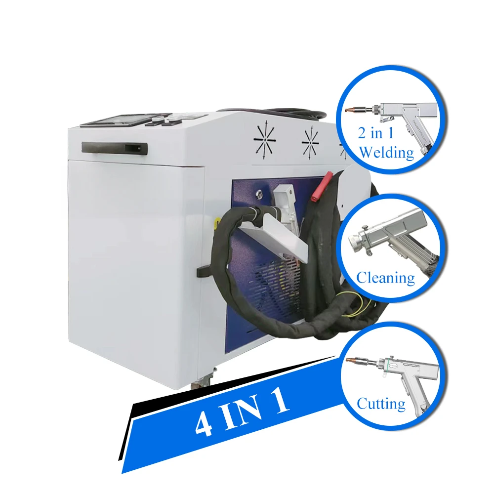 

1000W 1500W 2000W 3000W 3-In-1 Price Fiber Laser Cleaning Metal Rust Oil Mobile 316 Welding Machine
