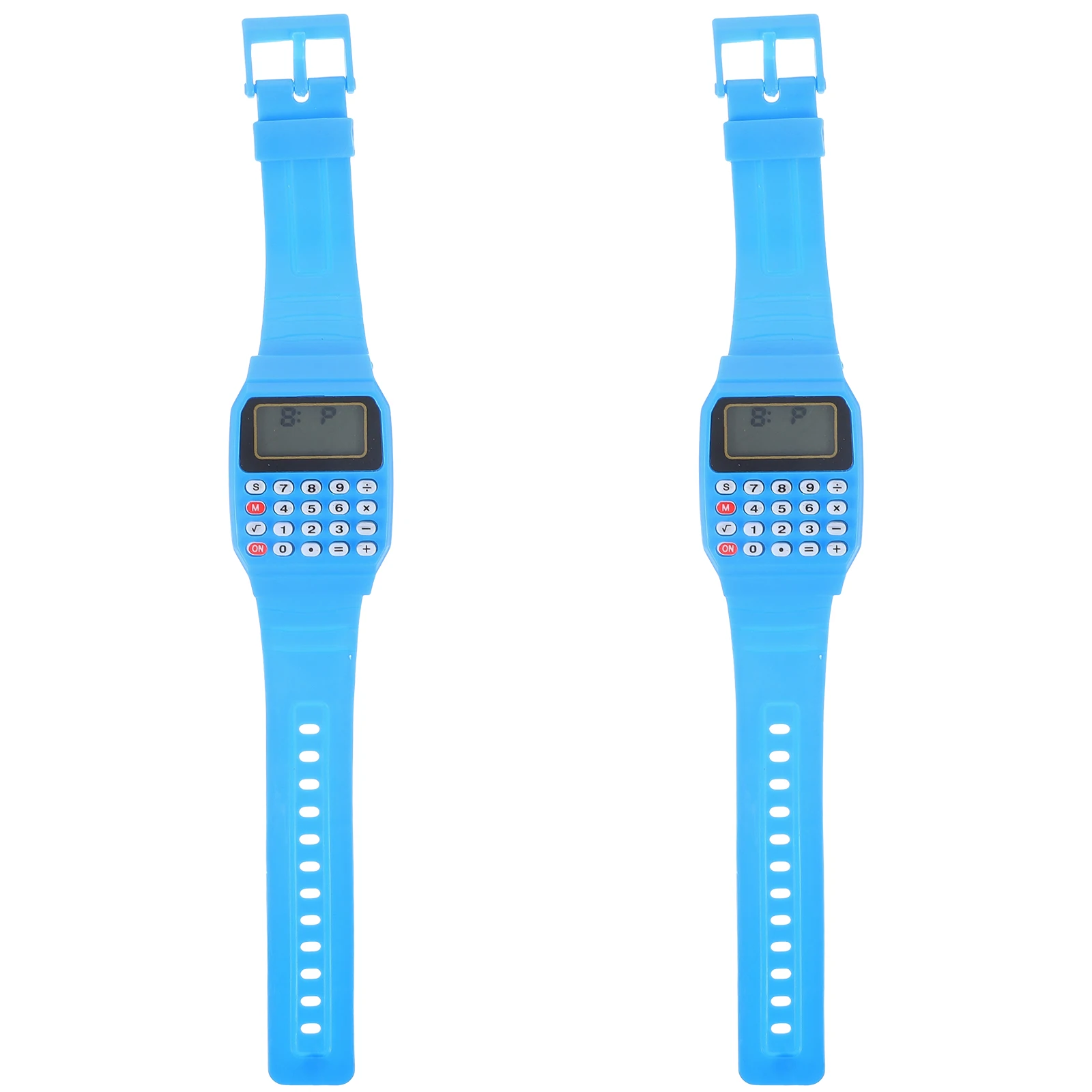 

2Pcs Calculator Kids Creative Helper Durable Children Birthday Gift Calculation Calculation Watch Watch