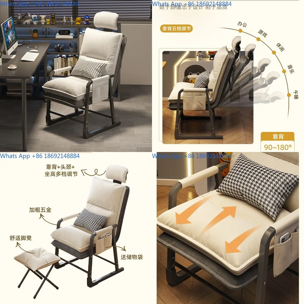 

Comfortable Single Chair for Dorm Study and Long Sitting with Back Support Suitable for Bedroom and Computer Use