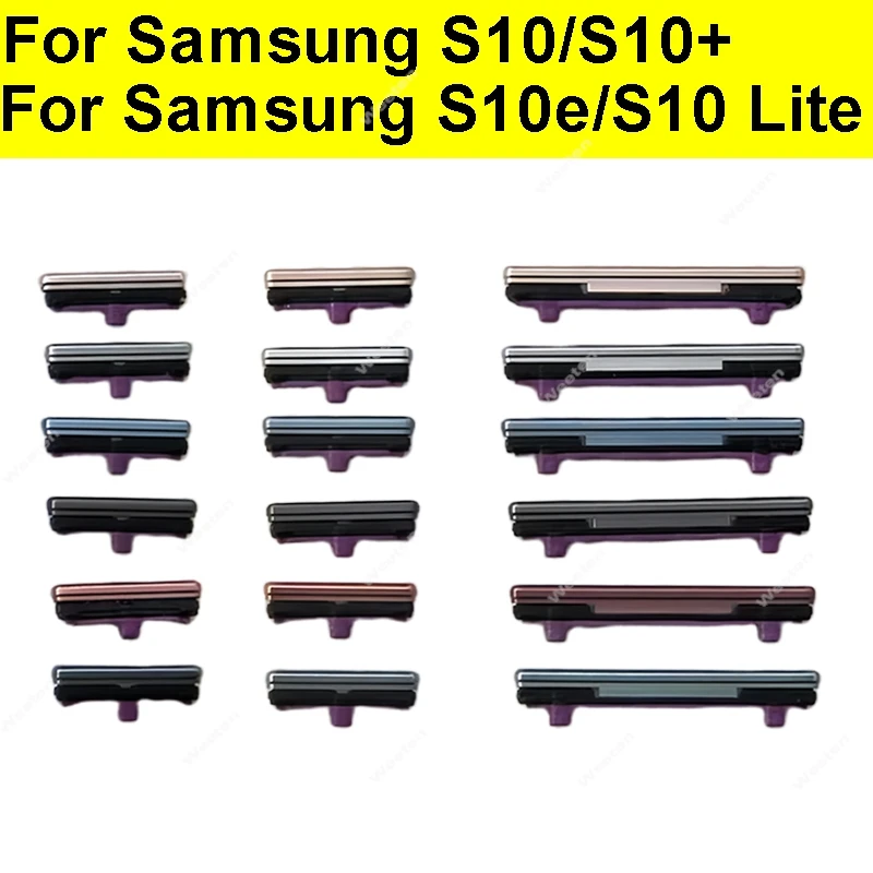 Passen Sie die Lautstärkeregler-Taste für Samsung Galaxy S10 Plus Lite 4G 5G S10E G973F G975F G970F G770F Power Side Button Teile an