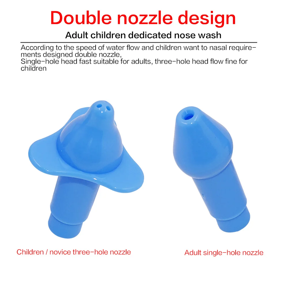 Nasal Wash Bottle Cleaner Sinusite Nose Protector Cleans Moistens Child Adults Avoid Allergic Rhinitis Neti Pot Nasal Irrigator