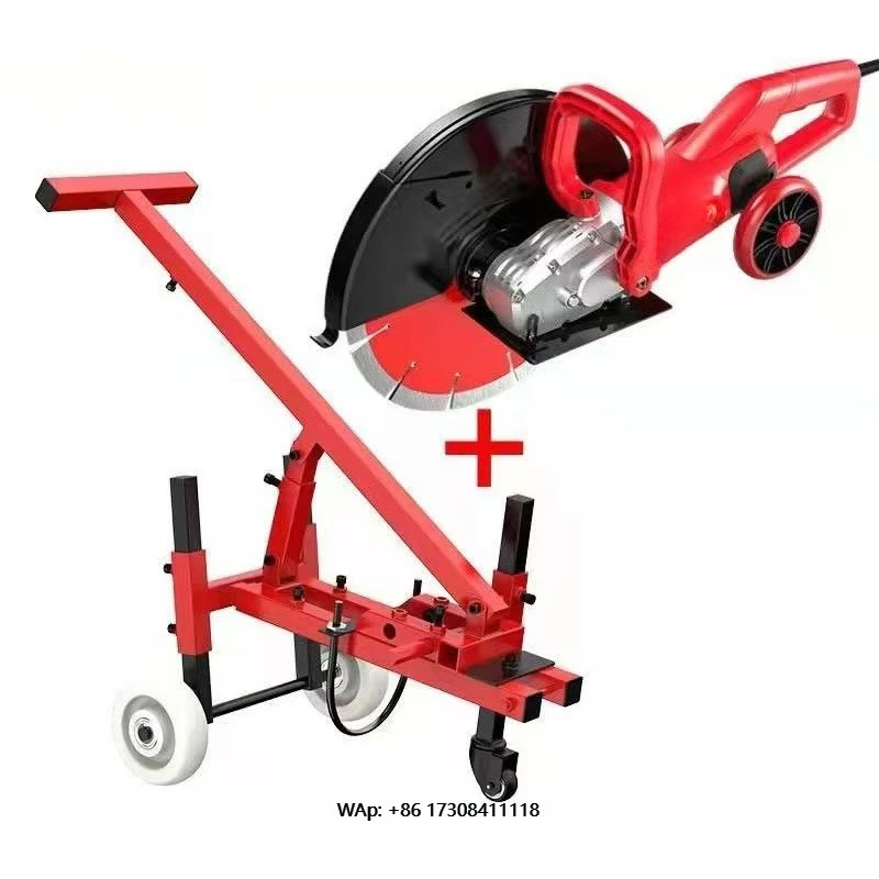 Wysokowydajna elektryczna frezarka do rowków i szczelin z silnikiem centralnym 220V 6000W, konstrukcja z długim uchwytem.