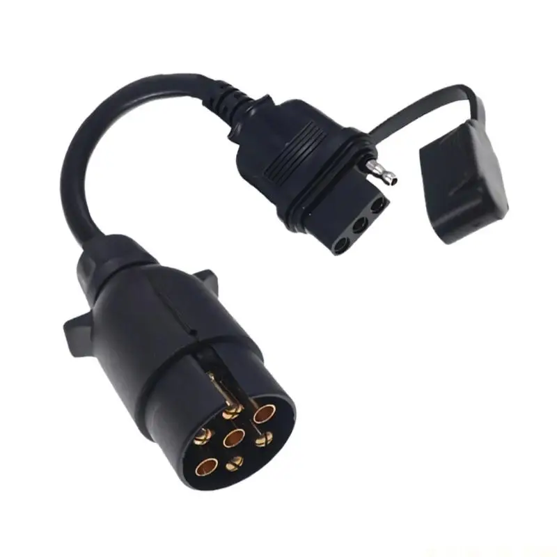 J0MA No Tools Needed 7 Pin To 4 Pin Trailer Light Conversion Cable For Trucks