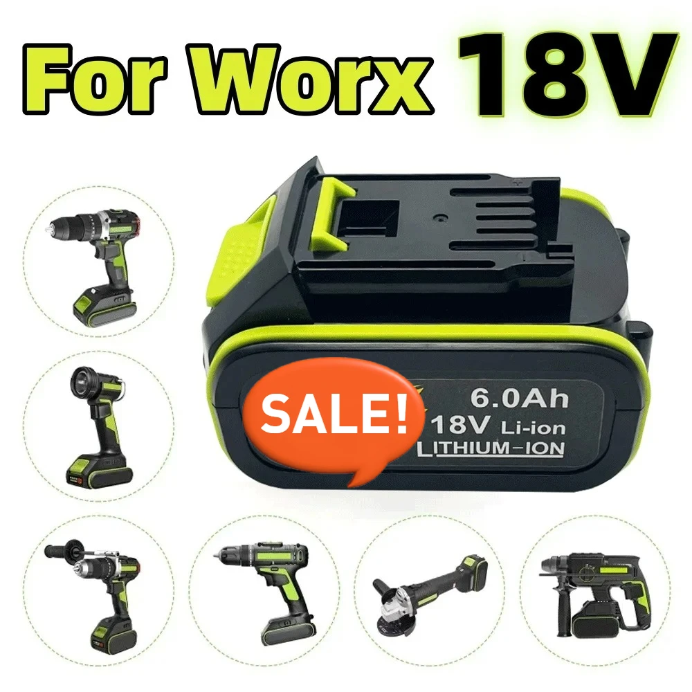 

20V Li-Ion Per Worx Cacciavite Elettrico Strumento di Potere Batteria Strumenti 6ah Batteria di Ricambio Per Worx WA3551 WA3551.