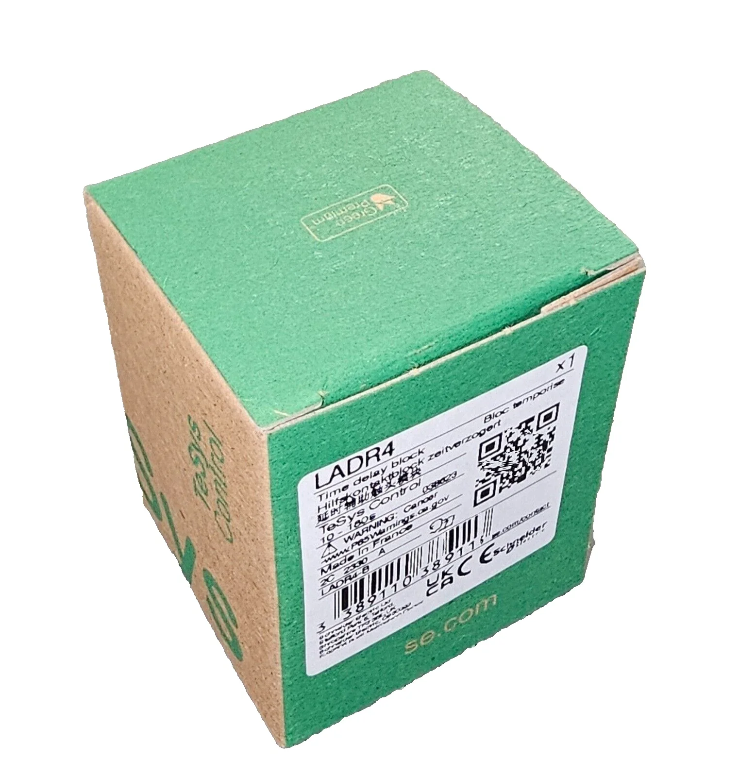 LADR4 LA-DR4 time delay auxiliary contact block - 1 NO + 1 NC screw clamp terminals