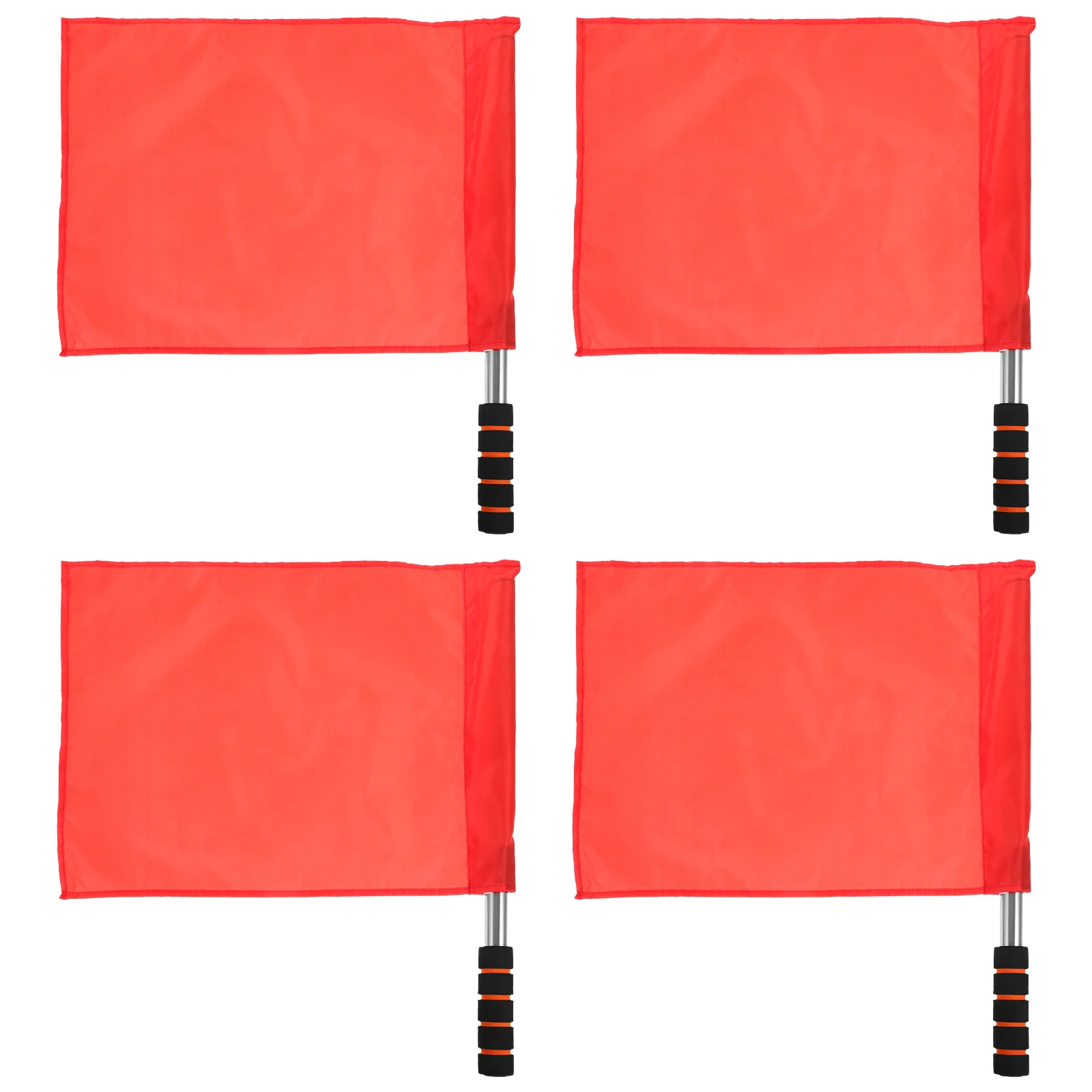 

4 Pcs Soccer Linesman Flags Marking Outdoor Waving Match Referee Football Penalty