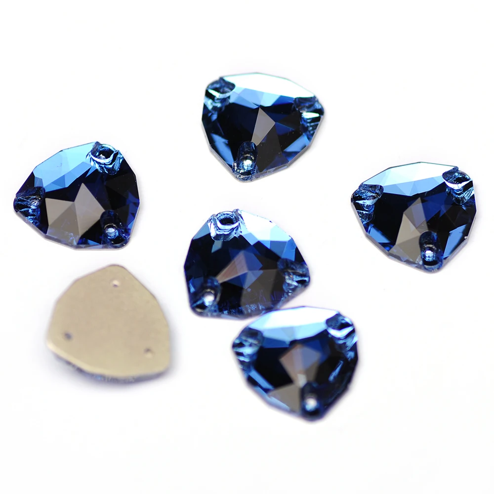 Mischfarbene Kristall-Trilliant-Strasssteine zum Aufnähen, K9-Glas-Kristall-Handwerks-Nähsteine für die Dekoration von Hochzeitskleidern – Detail 6