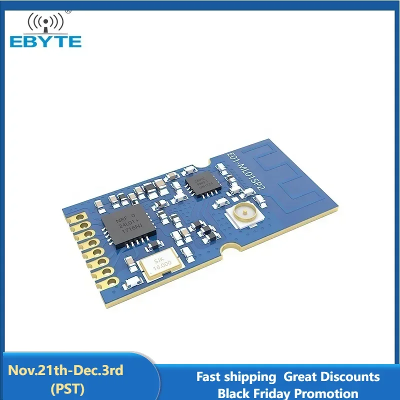 nRF24L01P Wireless Module EBYTE E01-ML01SP2 2.4GHz 20dBm IOT Electronic Components Transceiver Long Range IPEX Antenna PA LNA