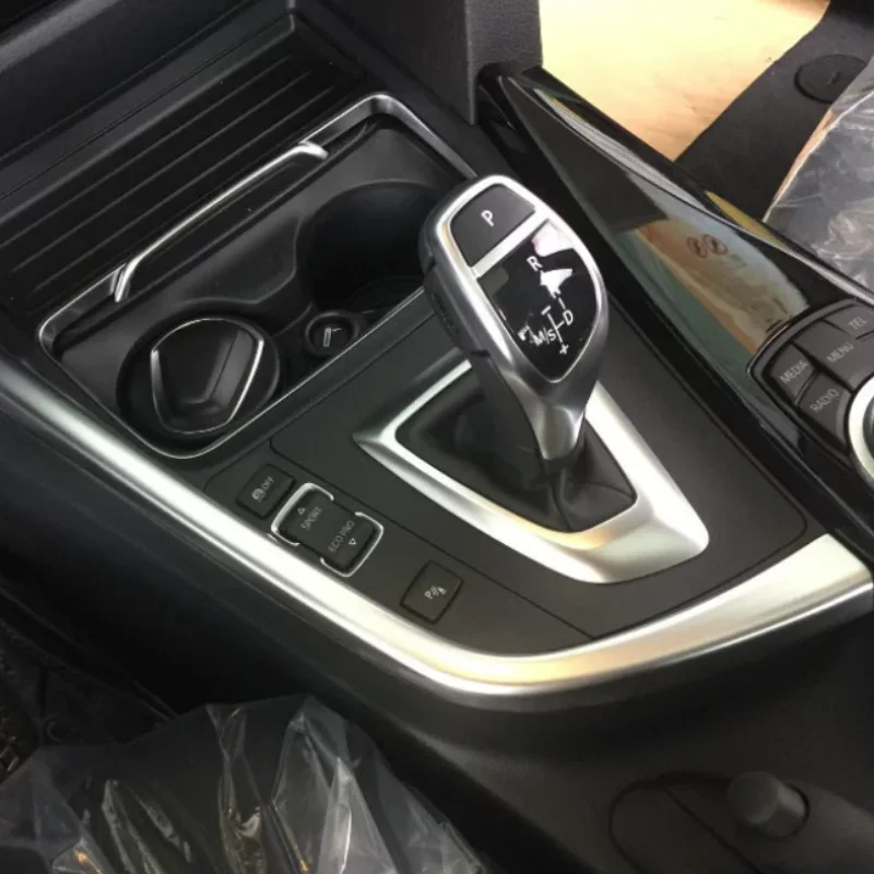 

LHD Car Gear Shift Frame Trim For BMW 3 Series F30 2013-2018 Carbon Fiber Style Car Accessories