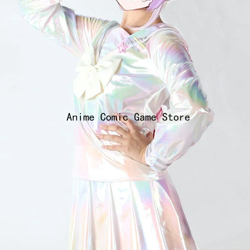 Game NEEDY GIRL OVERDOSE KAngel Cosplay Costumes Wig Lolita Dress Laser JK Sailor School Uniform Halloween Party for Women Girls - Image 2